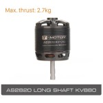T-motor AS2820 AS 2820 Long Shaft Brushless Motor KV880 KV1050 KV1250 Specially Designed for 20-30E 3D and F3A